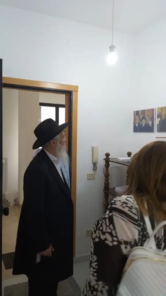 Visita del Rav Avraham Hazan alla sede della CASA DI AVRAHAM di Trani (BT)